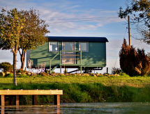 Knusse Shepherds Hut 'Joan' voor 2 personen met tuin bij Pwllheli - thumbnail 1