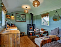 Knusse Shepherds Hut 'Joan' voor 2 personen met tuin bij Pwllheli - thumbnail 2