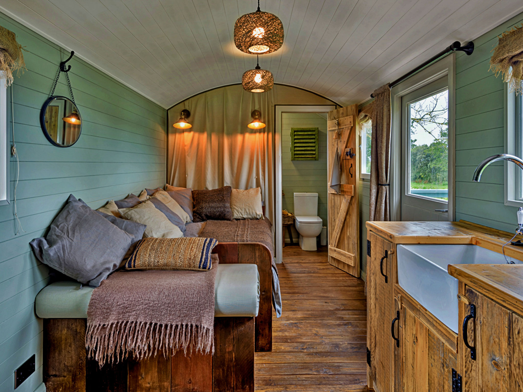 'Joan' Shepherds Hut-Drinnen