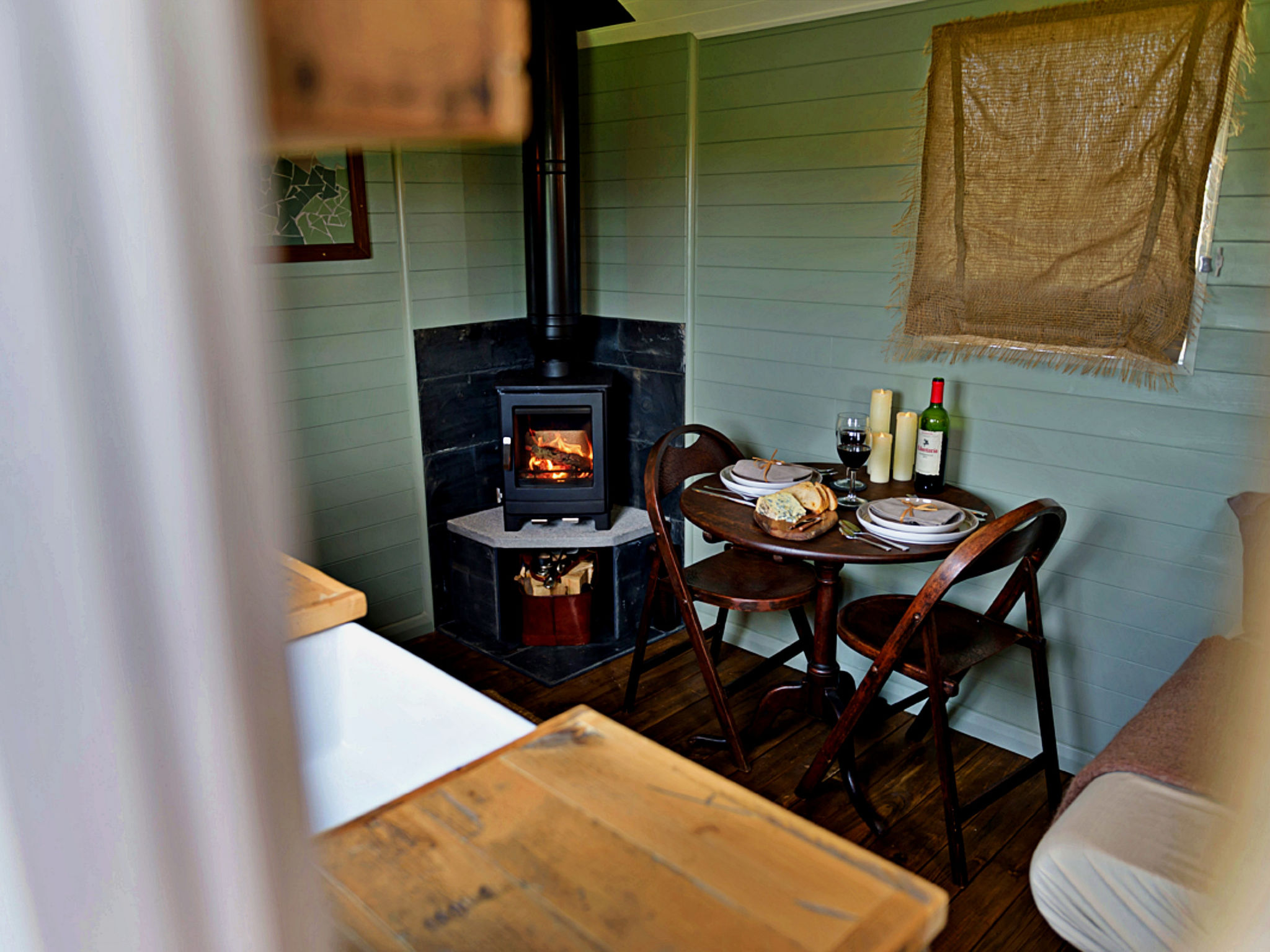 'Joan' Shepherds Hut-Drinnen
