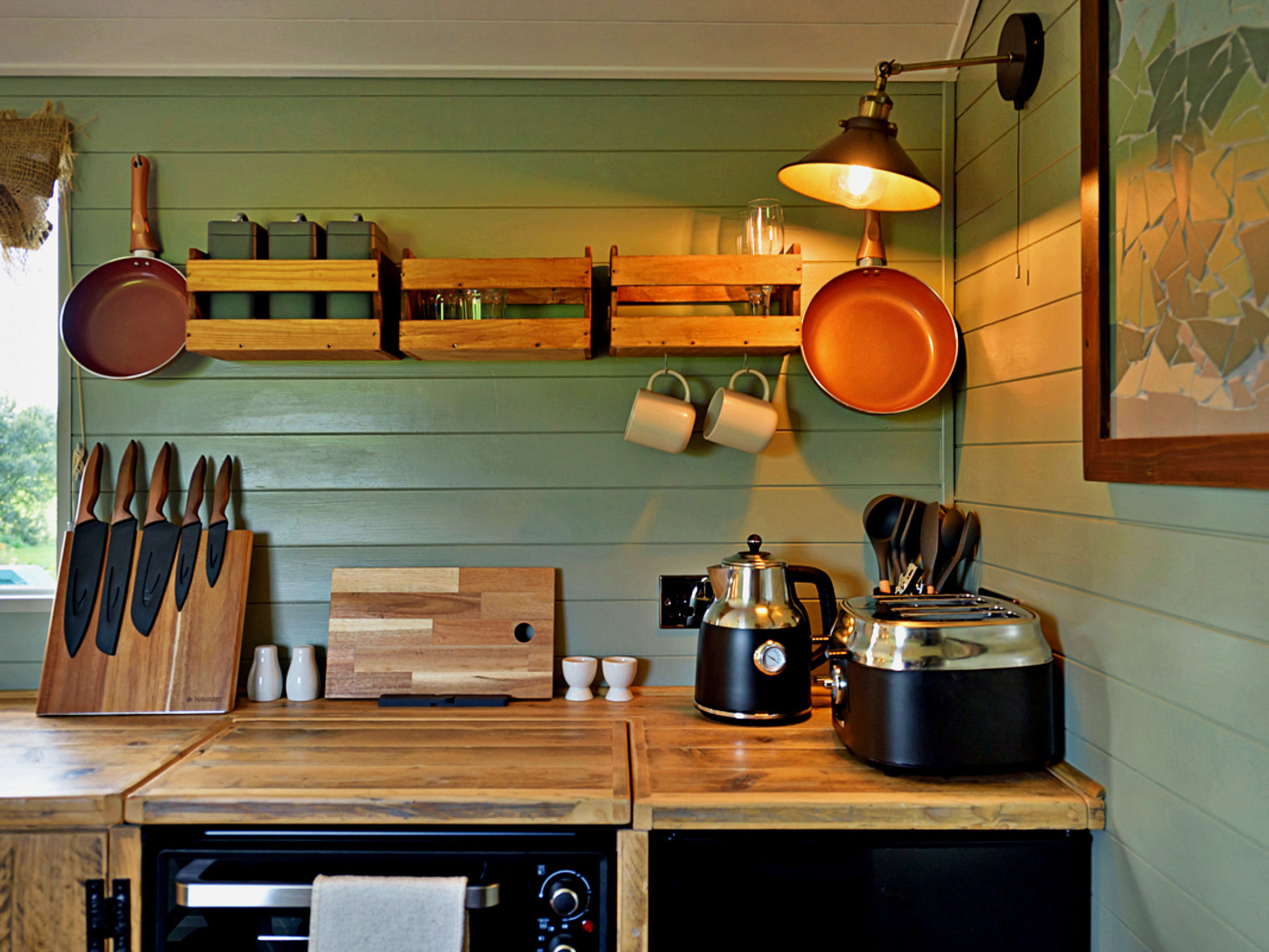'Joan' Shepherds Hut-Drinnen