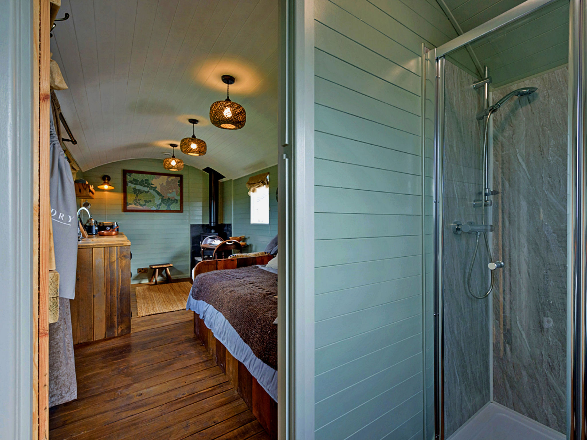 'Joan' Shepherds Hut-Drinnen