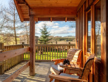 Vrijstaande lodge in Bridge of Marnoch met tuin, BBQ en uitzicht op het platteland - thumbnail 2