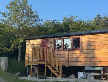 Knusse Shepherds Hut bij Loch Ness met uitzicht en houtkachel - thumbnail 1