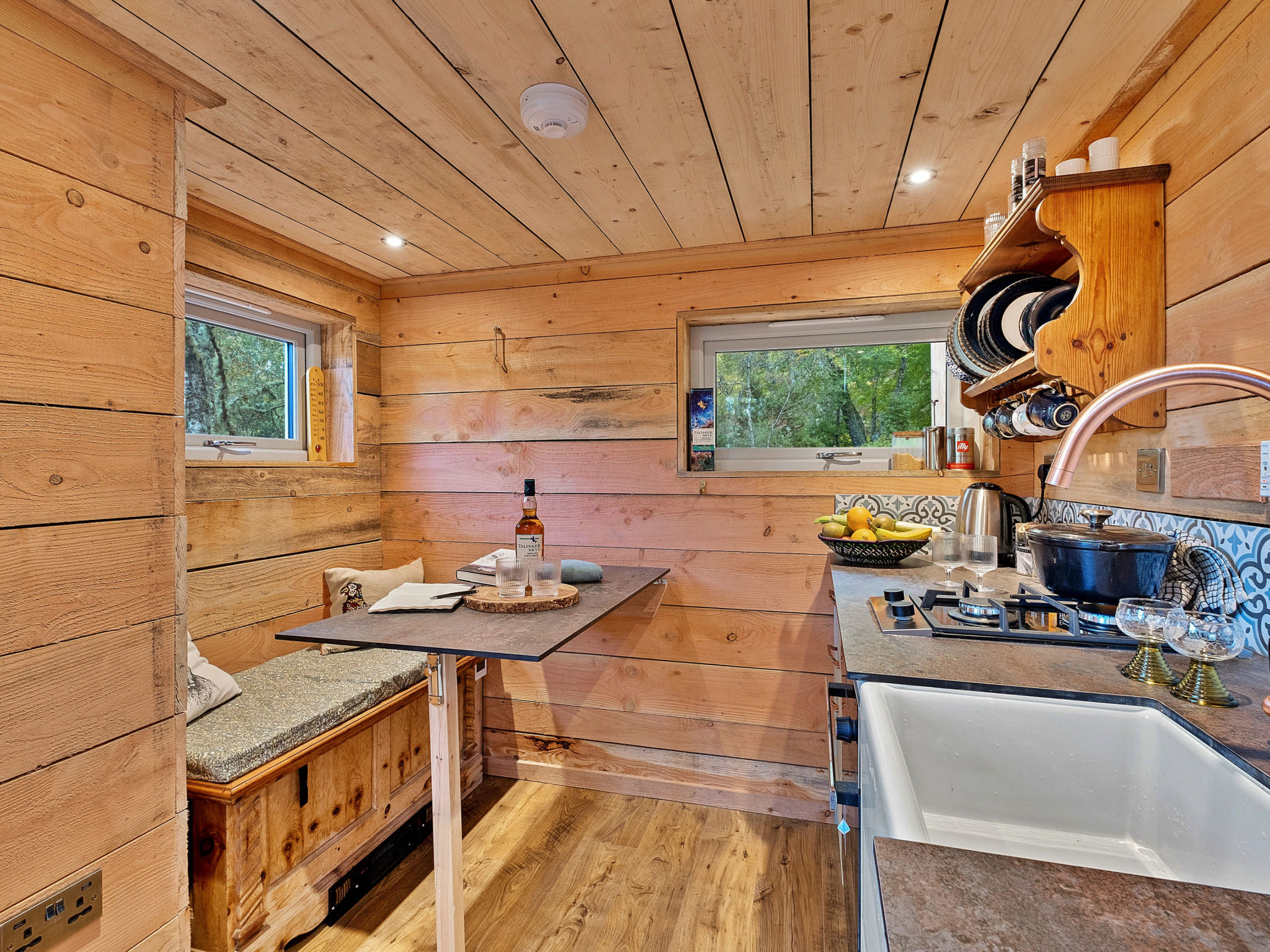Cosagach Falls Cabin-Inside