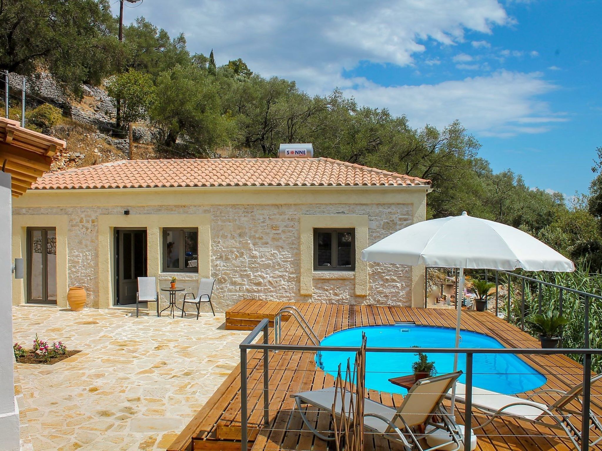 Vakantiehuis met privé zwembad in Kalami (Griekenland) voor 4 personen