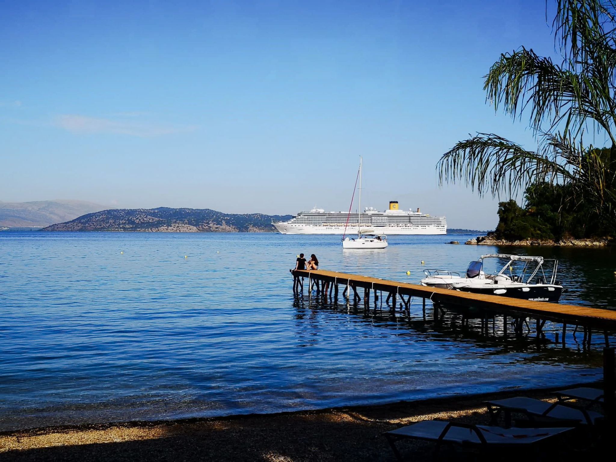 Villa Amfiliki in der Nähe der Agni-Bucht mit privatem Pool-Binnen