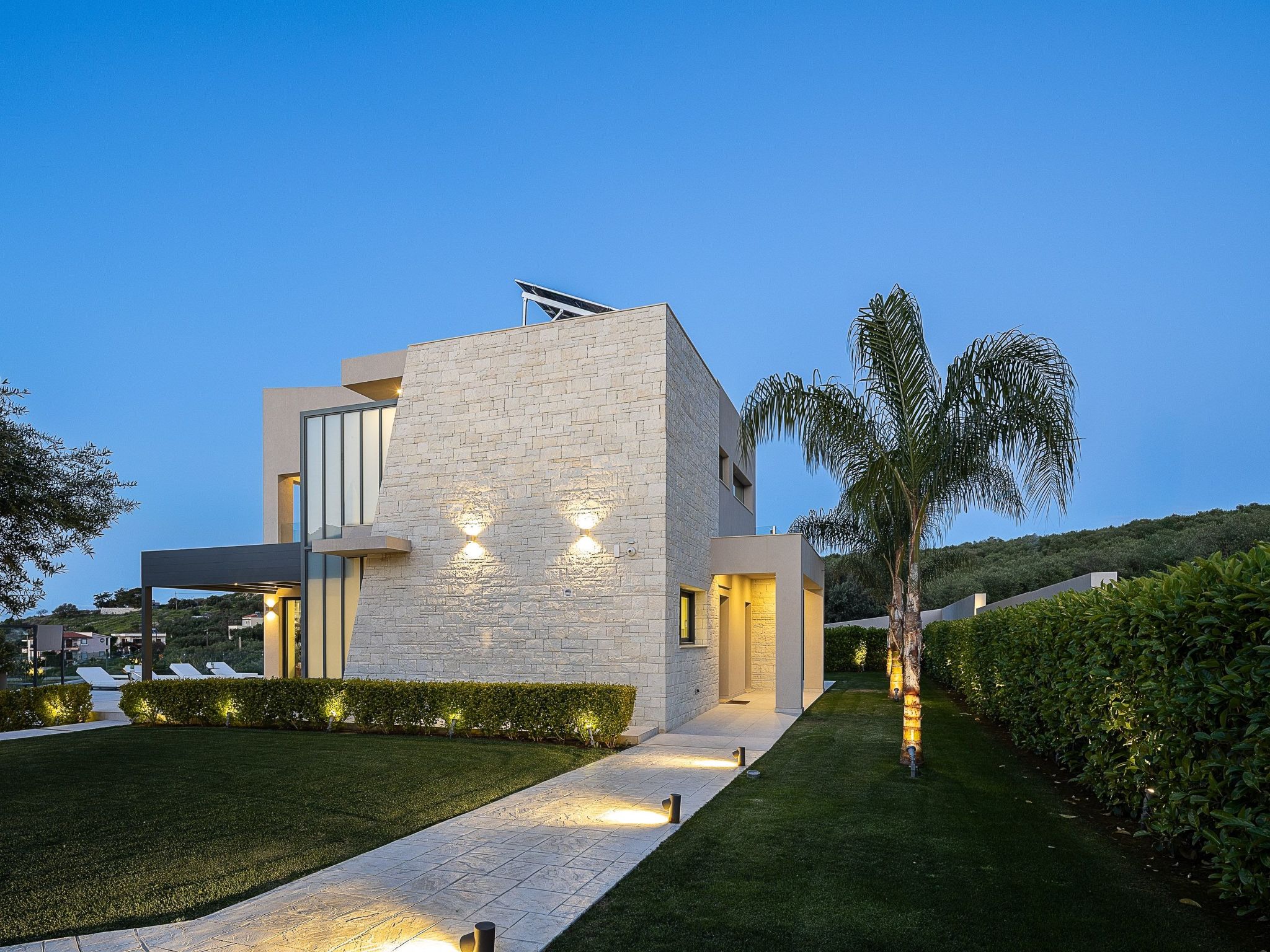 Kalyves Royal Villa-''Gratis''beheizter Pool, Fitnessraum, Meerblick-Binnen