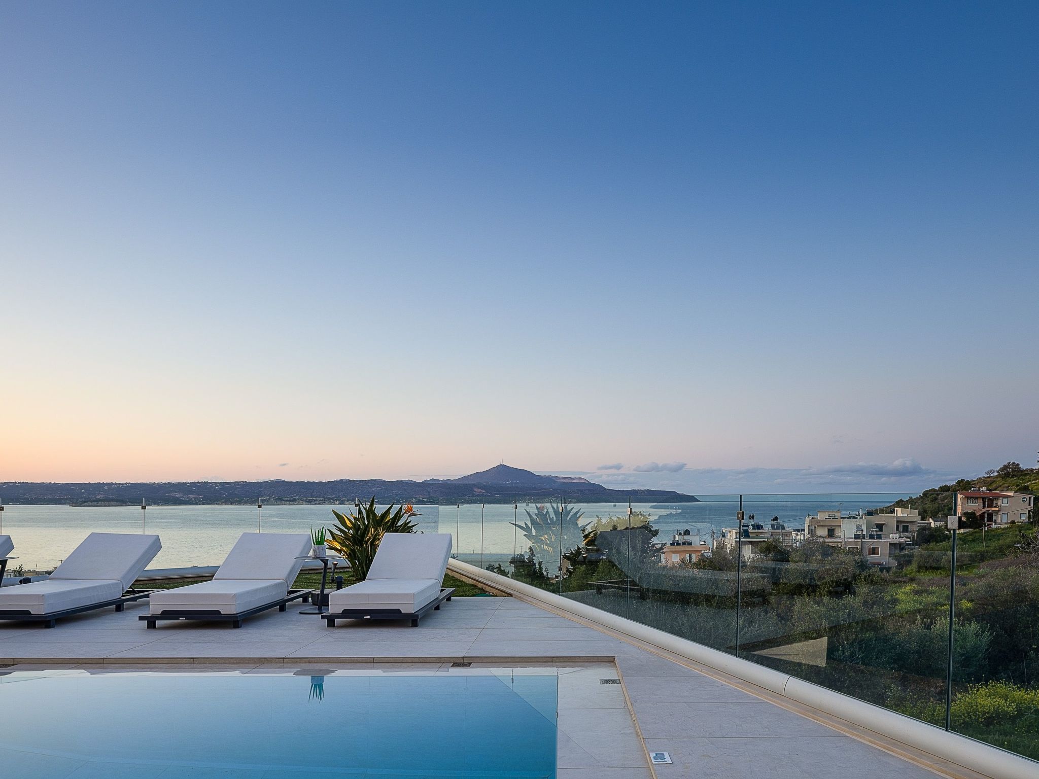 Kalyves Royal Villa-''Gratis''beheizter Pool, Fitnessraum, Meerblick-Binnen