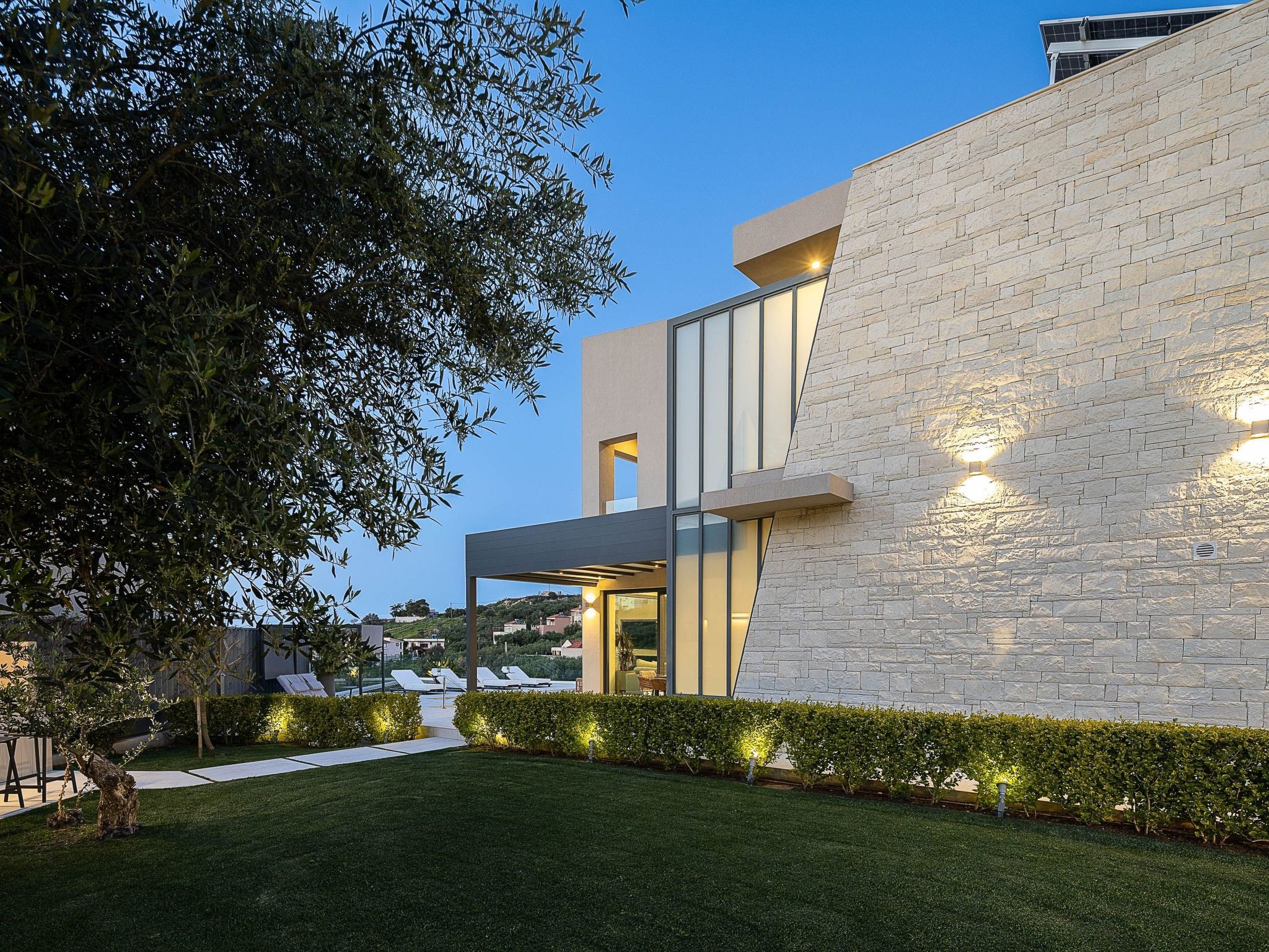 Kalyves Royal Villa-''Gratis''beheizter Pool, Fitnessraum, Meerblick-Binnen