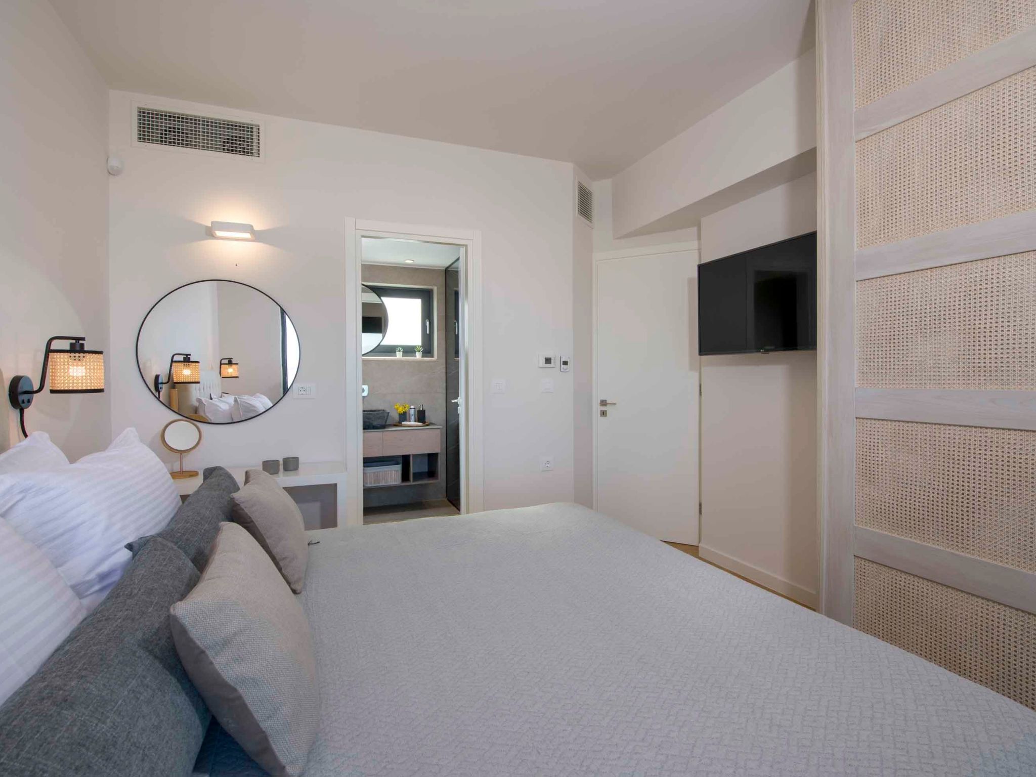 Kalyves Royal Villa-''Gratis''beheizter Pool, Fitnessraum, Meerblick-Binnen