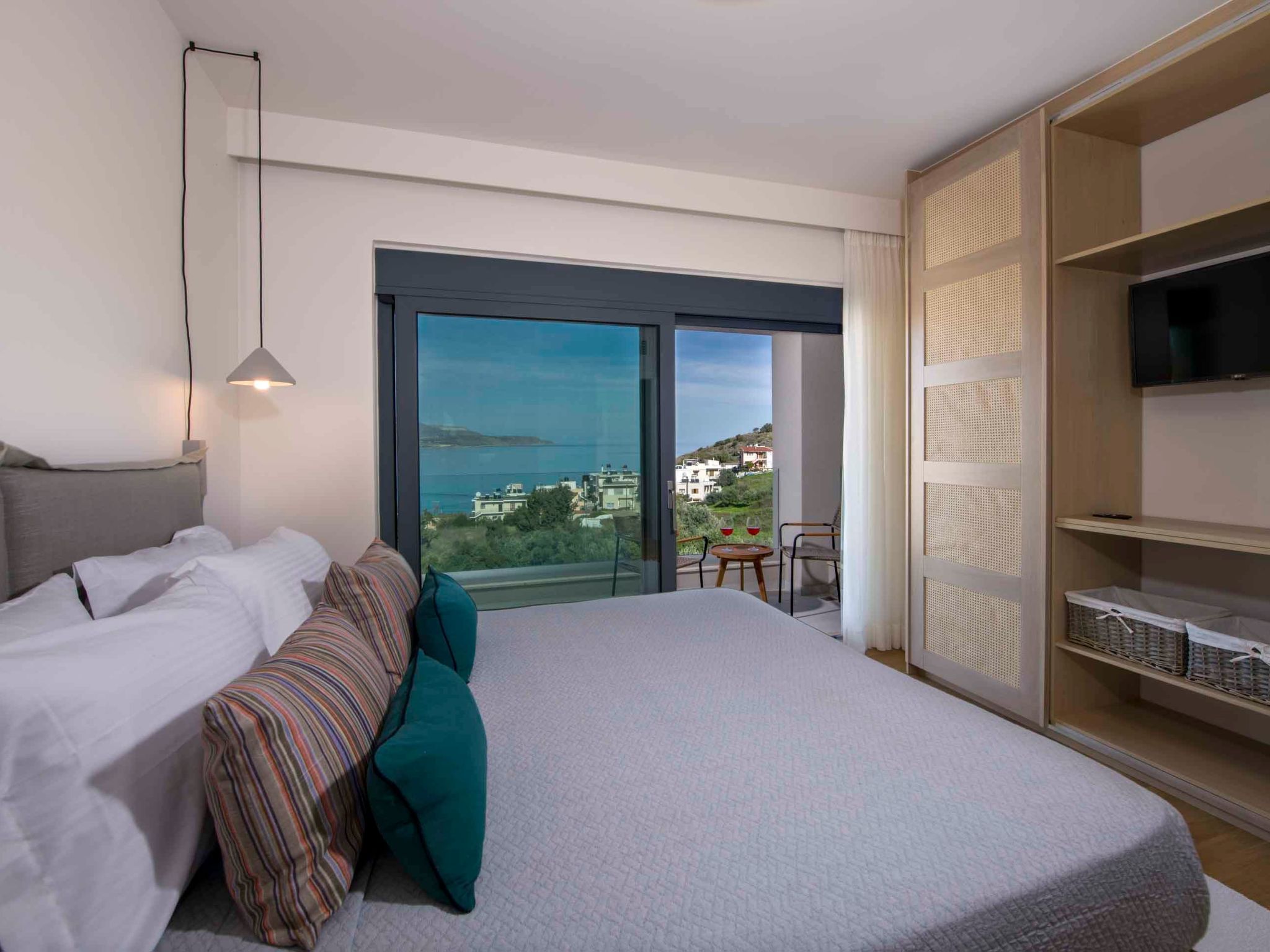 Kalyves Royal Villa-''Gratis''beheizter Pool, Fitnessraum, Meerblick-Binnen