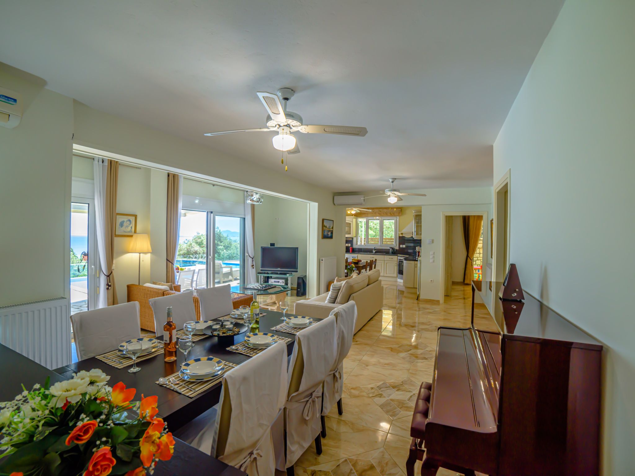 Villa Hera privater Pool Luxus-Dedans