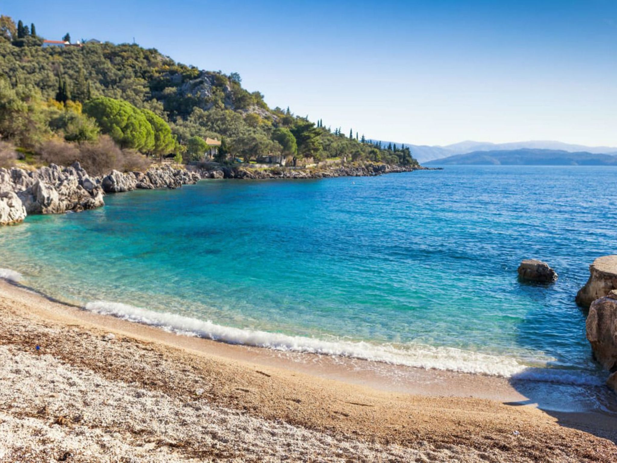 Villa Anthula mit Pool und herrlichem Meerblick-Binnen
