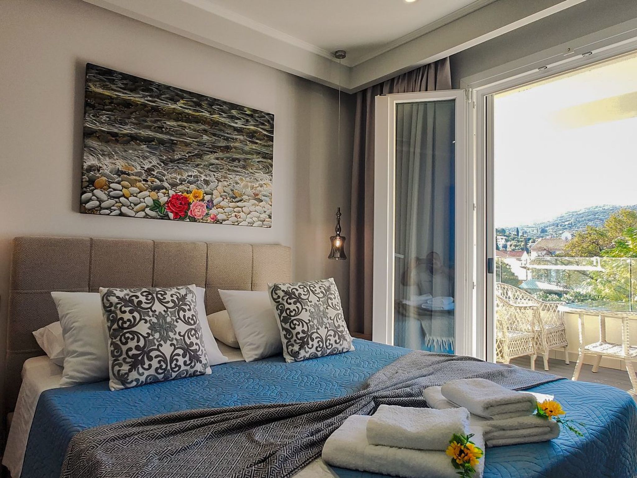 Elegantes Apartment mit zwei Schlafzimmern in Kassiopi-Binnen