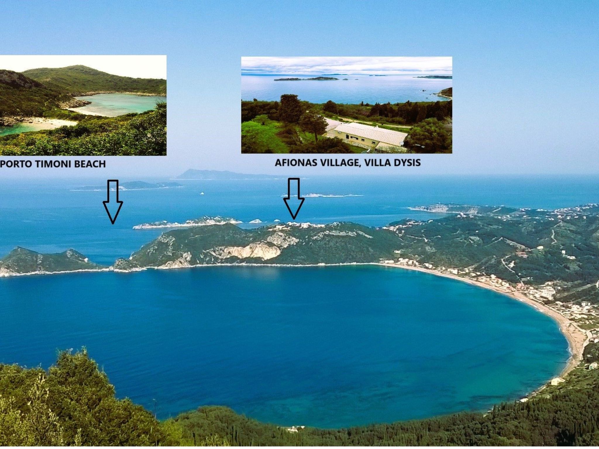 Ferienvilla mit Blick auf das Wasser