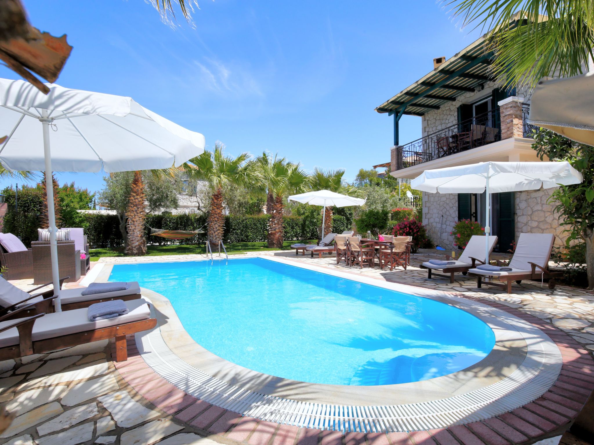 Vakantiehuis met privé zwembad in Aj. Nikitas (Griekenland) voor 6 personen