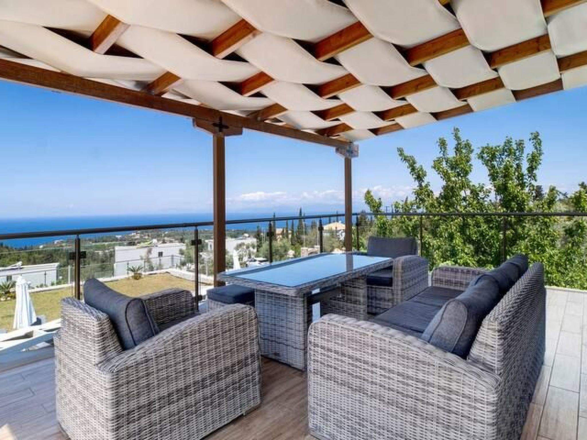 Luxuriöse Steinvilla Emily nahe dem Strand von Mylos-Binnen