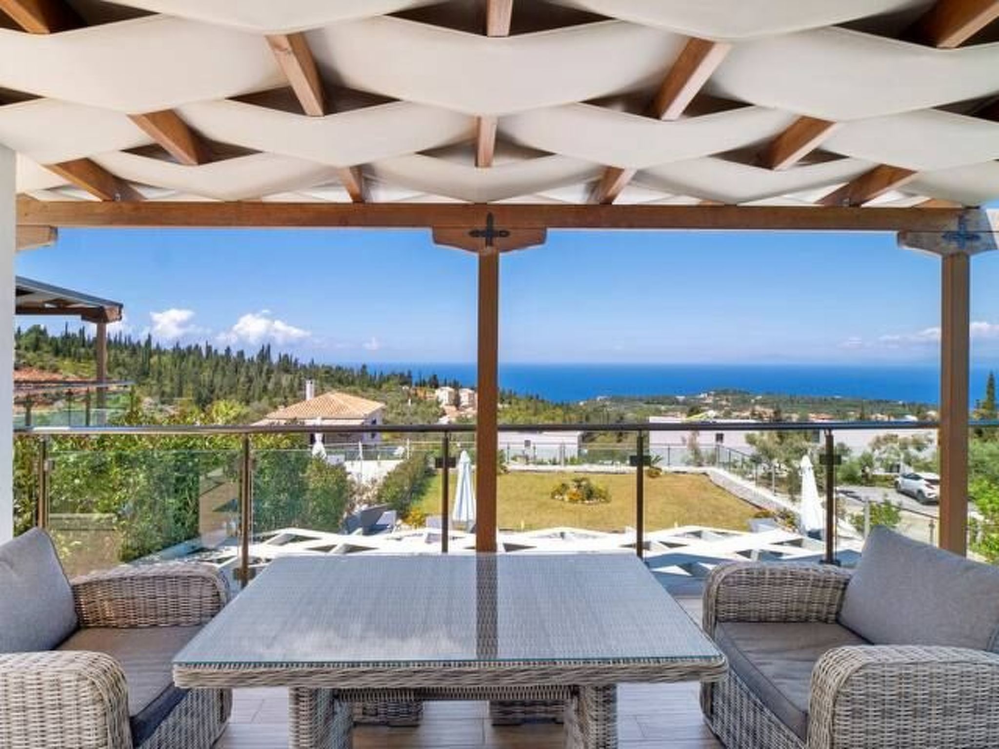 Luxuriöse Steinvilla Emily nahe dem Strand von Mylos-Binnen