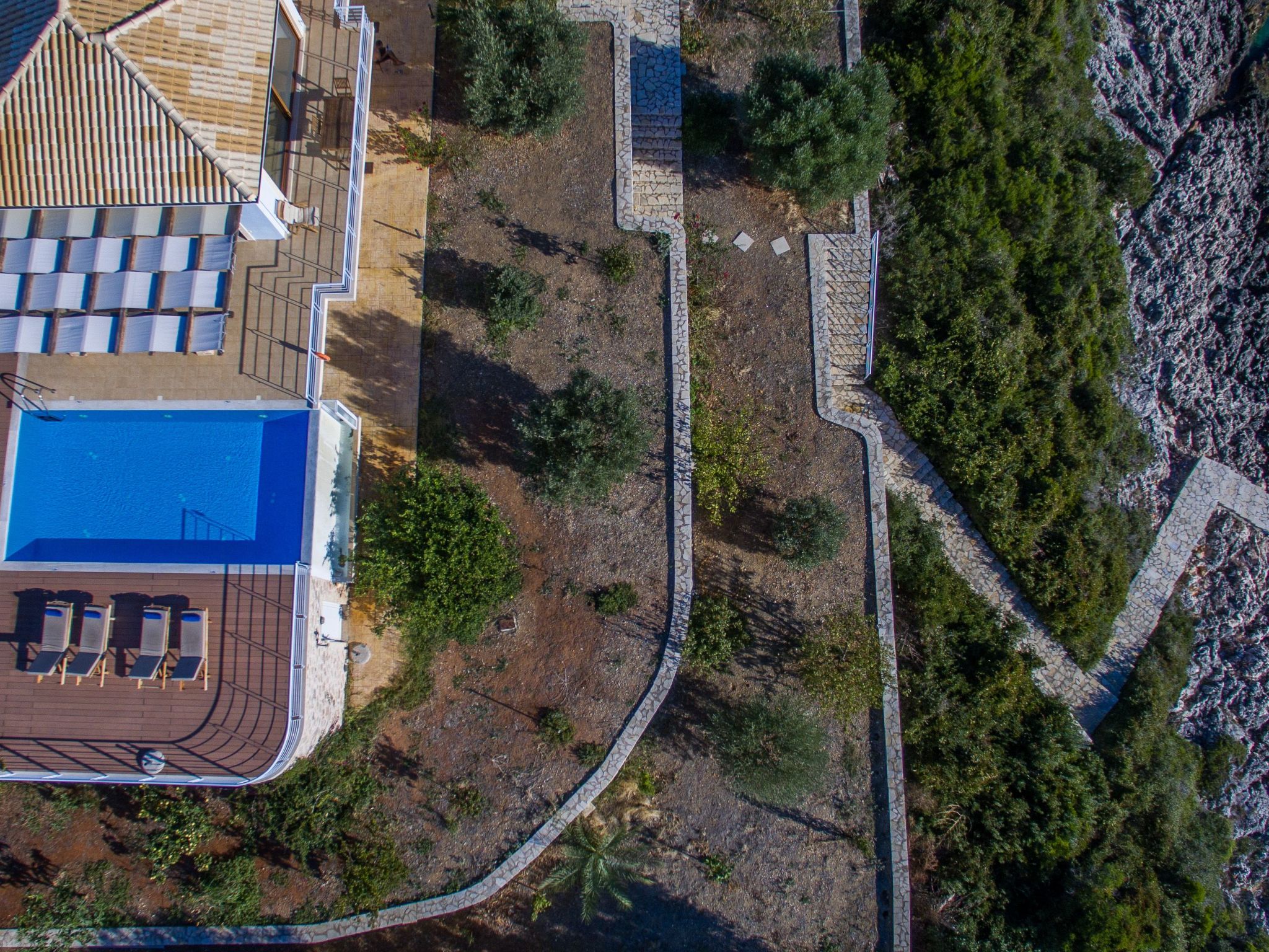 Karavi Villa mit privatem Zugang zum Meer-Buiten