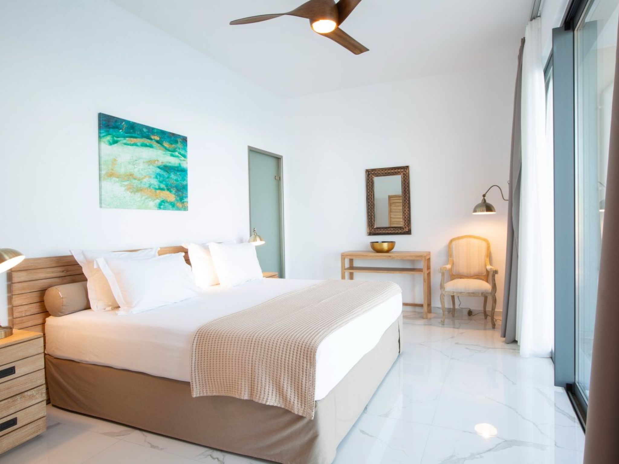 Milos Bay Villas- Brandneue moderne Villa mit spektakulärem Blick auf den Stran-Binnen