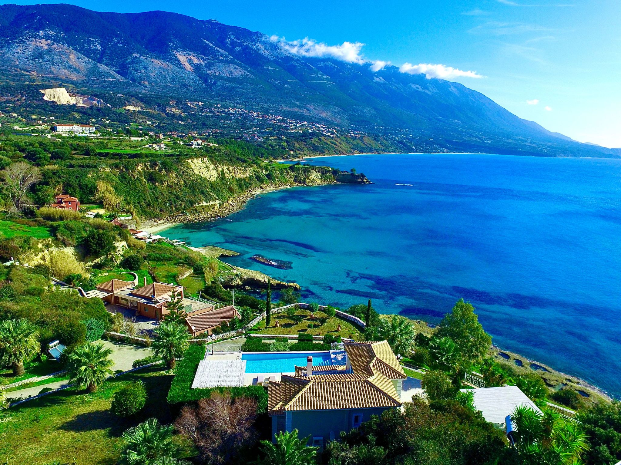 Luxusvilla Thalassa, direkt am Meer-Dehors