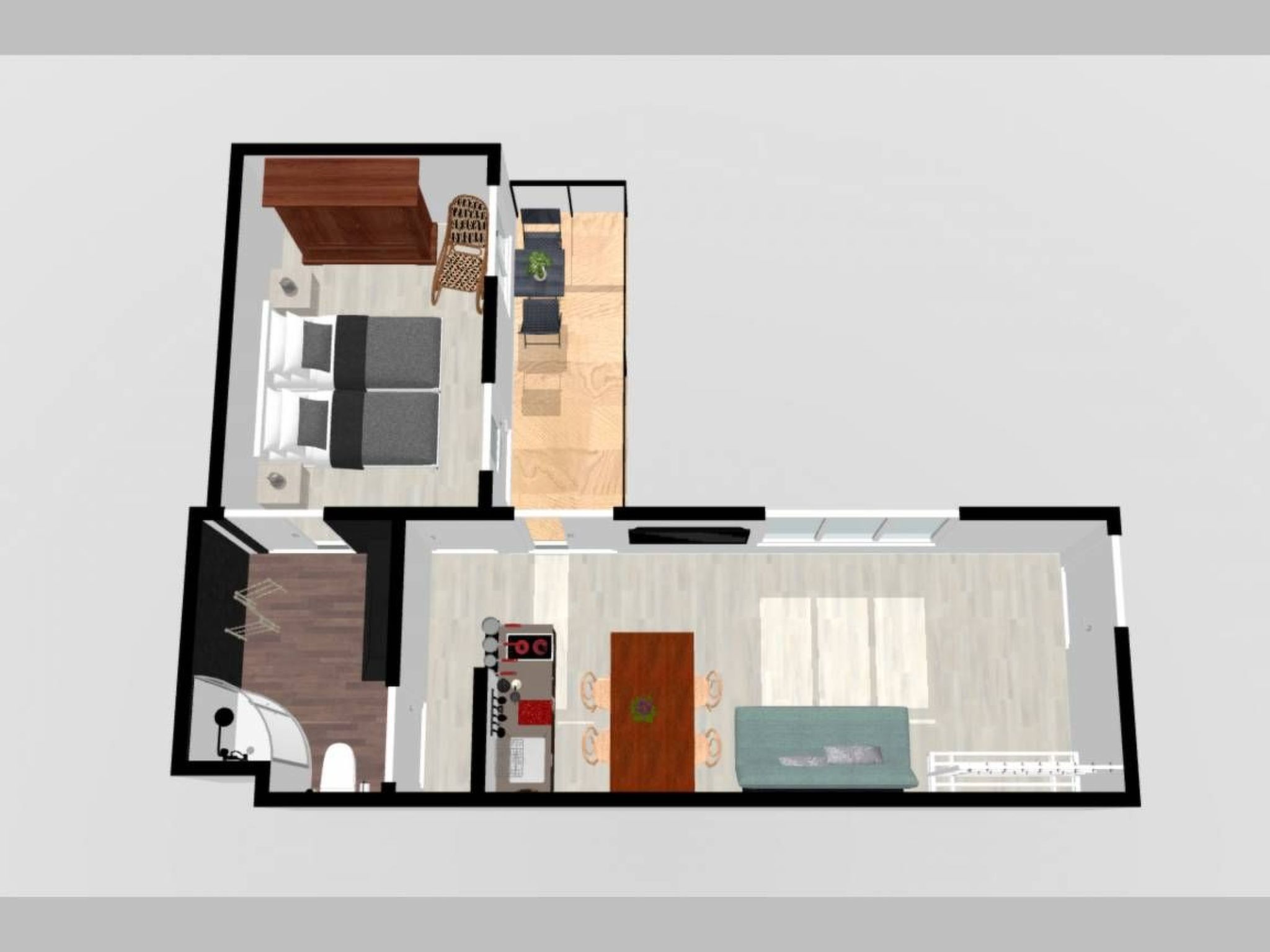 "Jasmine" mit Terrasse-Binnen