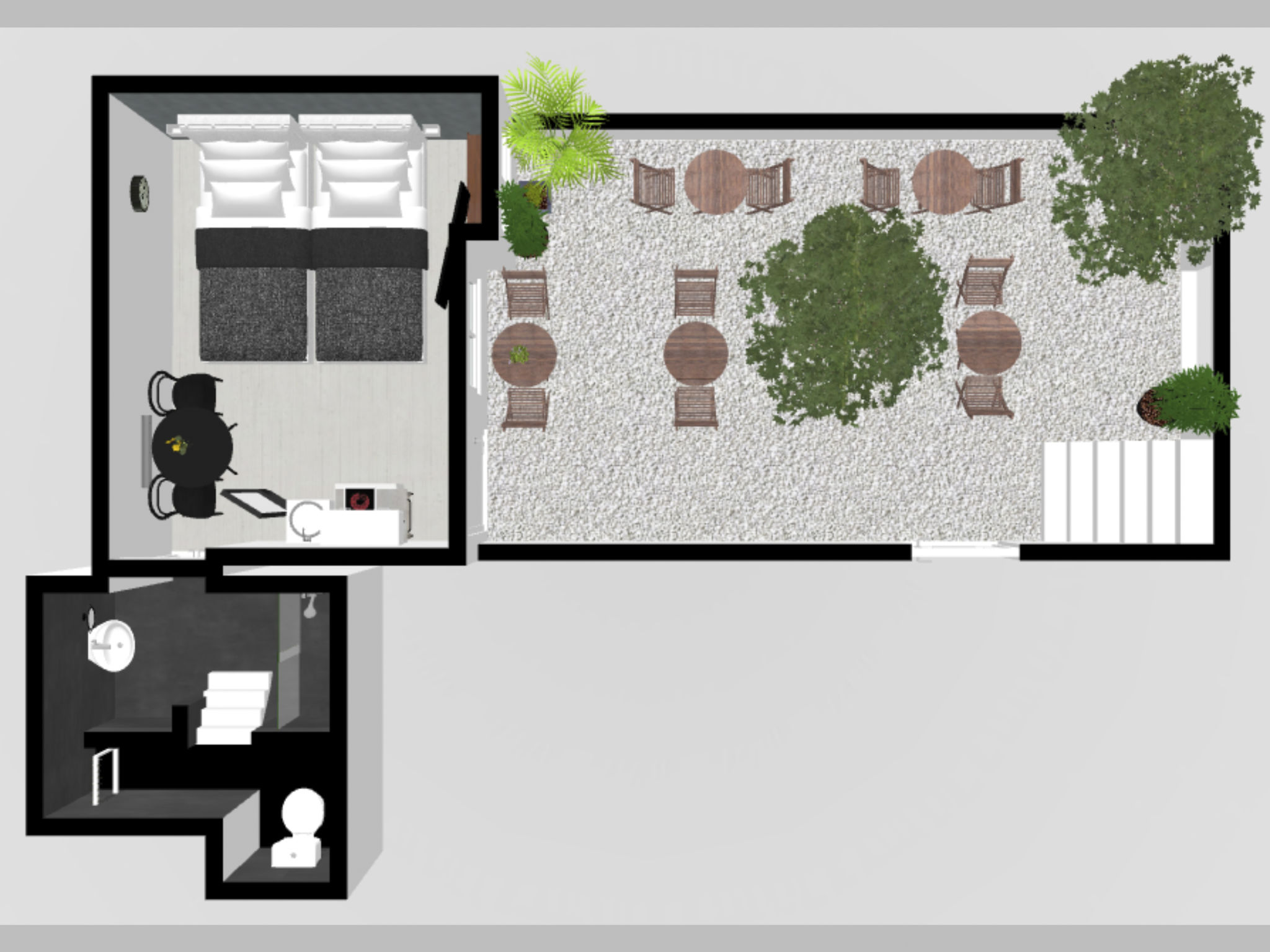 Wohnung "Honey Sukle" mit Grill