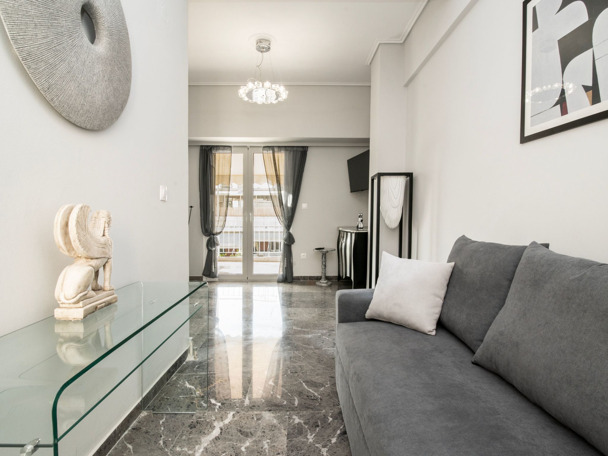 Athen von unserem Haus aus, wenige Schritte von der Akropolis entfernt-Binnen