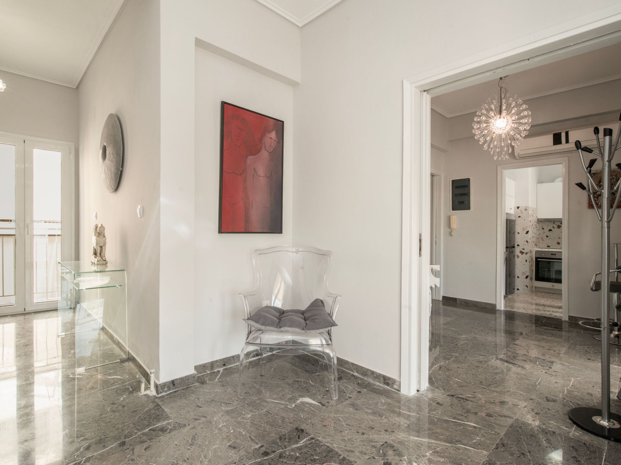 Athen von unserem Haus aus, wenige Schritte von der Akropolis entfernt-Binnen