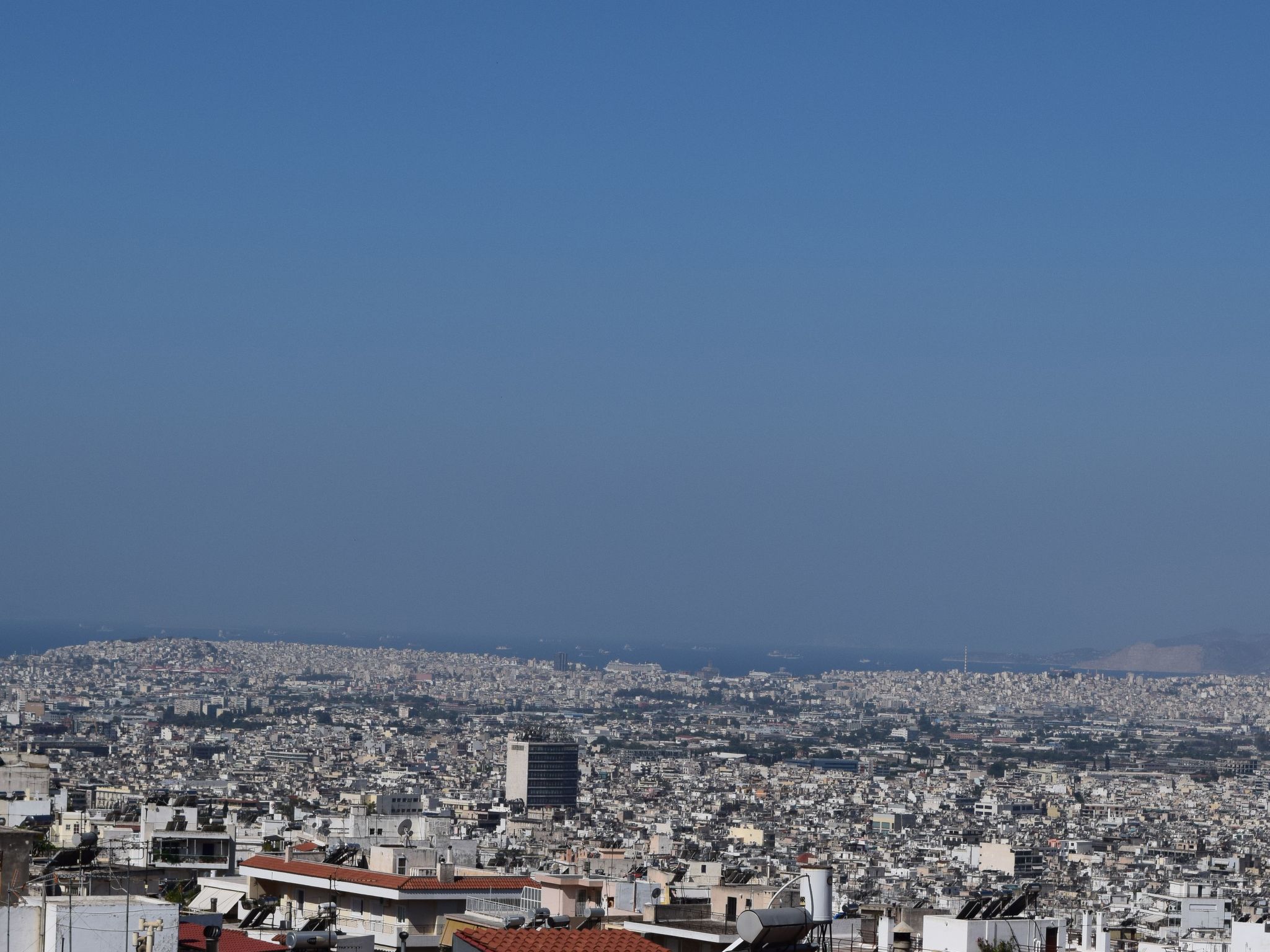 Privater Pool Panorama Athen 2 Stockwerk Villa-Dehors