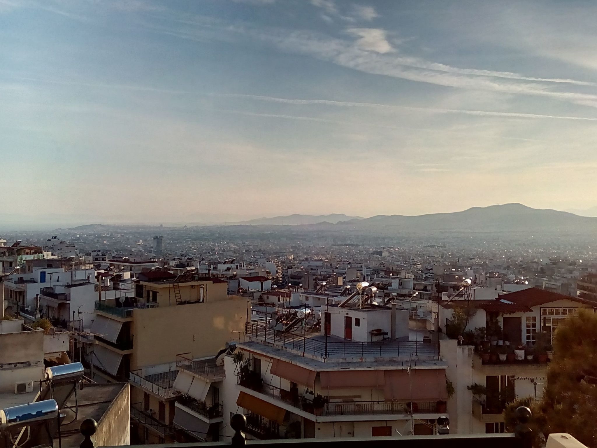 Privater Pool Panorama Athen 2 Stockwerk Villa-Dehors