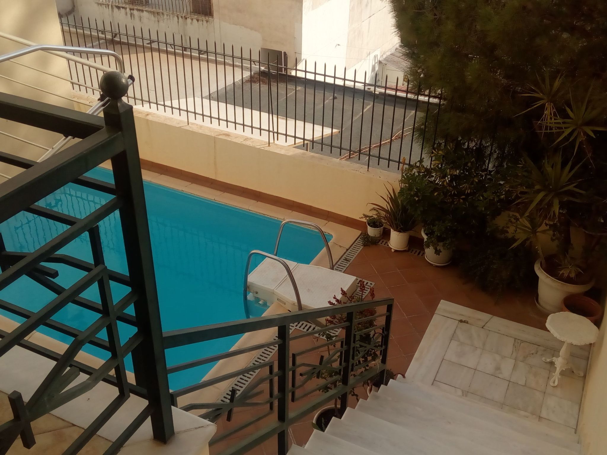 Privater Pool Panorama Athen 2 Stockwerk Villa-Dehors