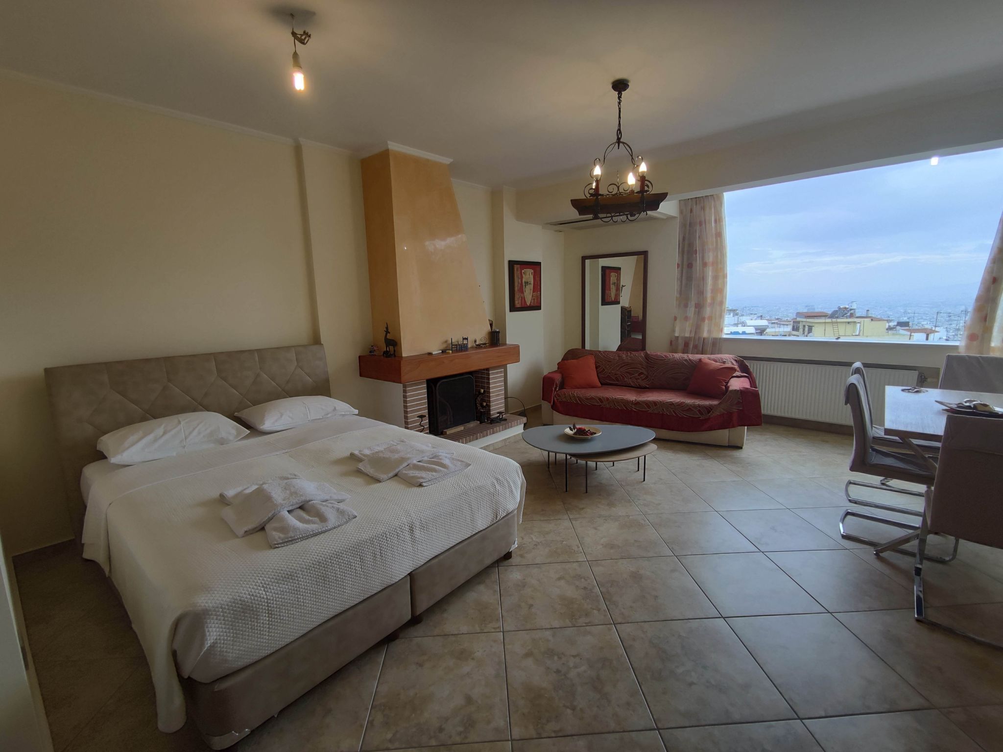 Privater Pool Panorama Athen 2 Stockwerk Villa-Dedans