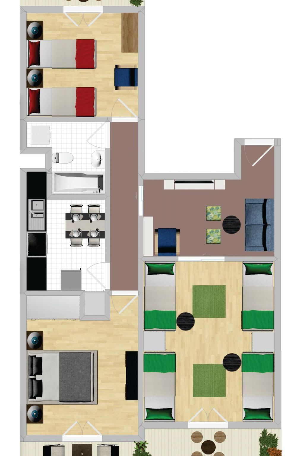 Athens SmArt 3-Room Apartment-Dedans