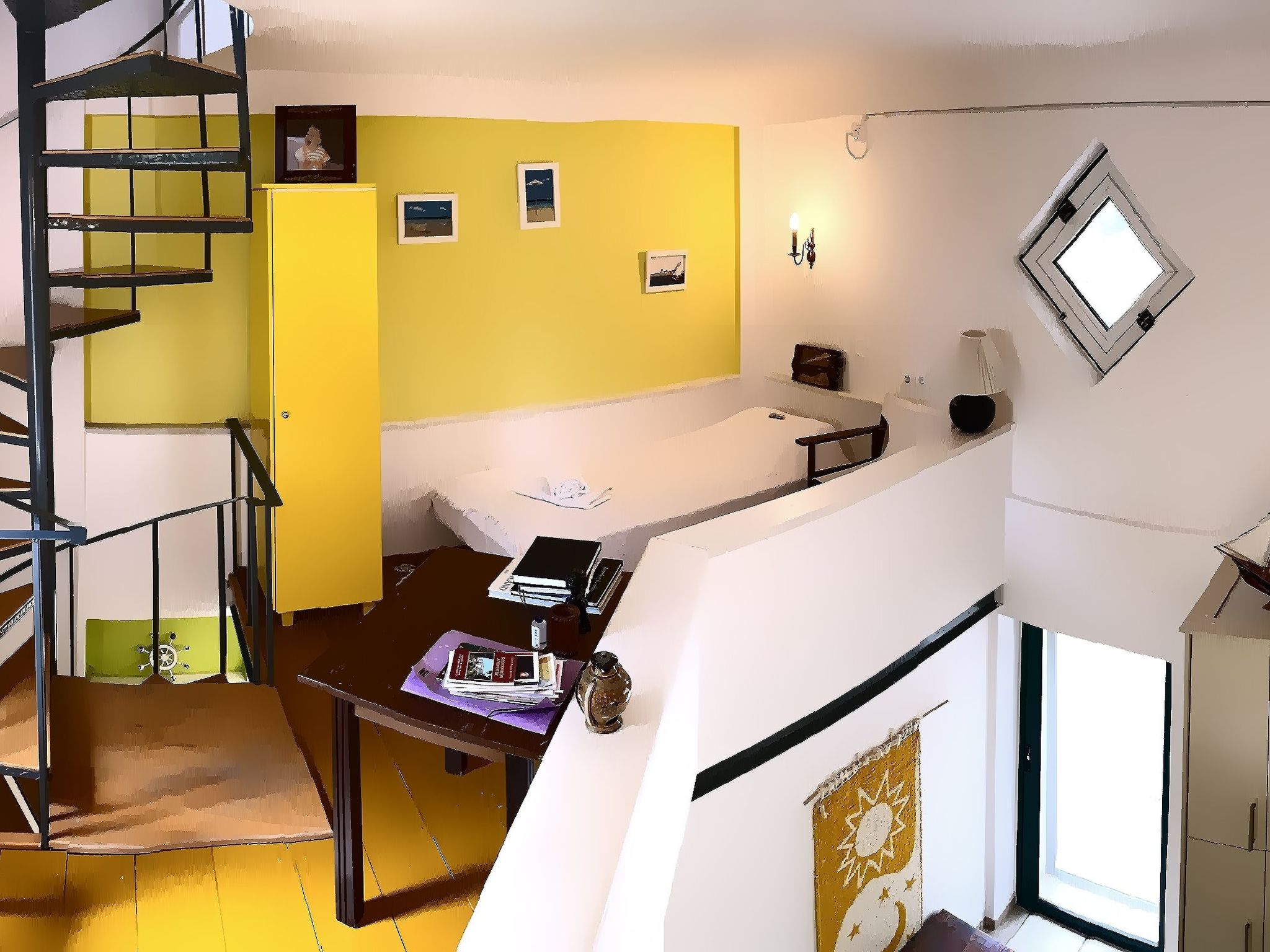 In Paralia Sergoulas mit Kleinem Balkon-Binnen