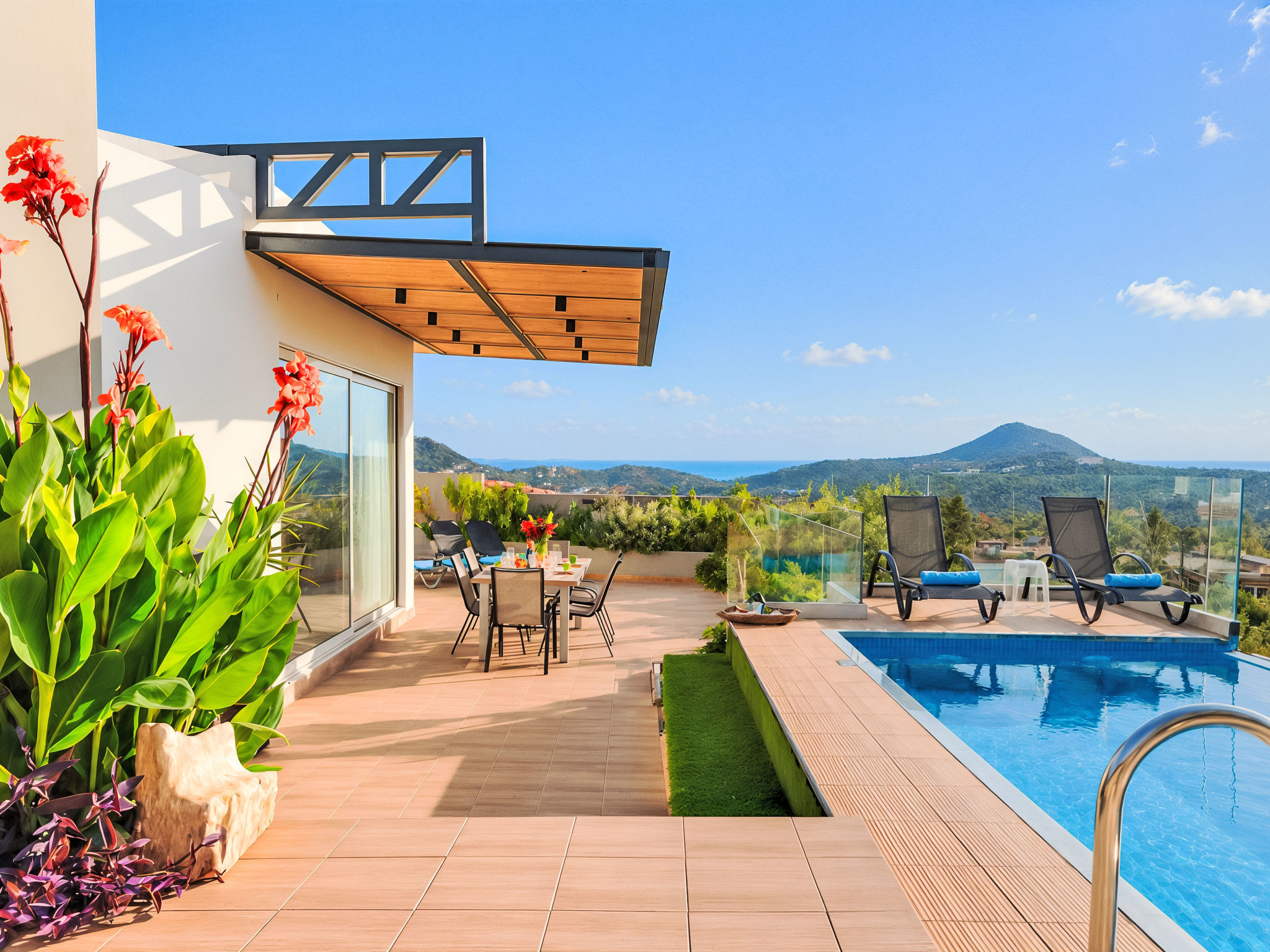 Maison Canes Villa Beheizter Pool – Terrasse, photo 3 sur 36