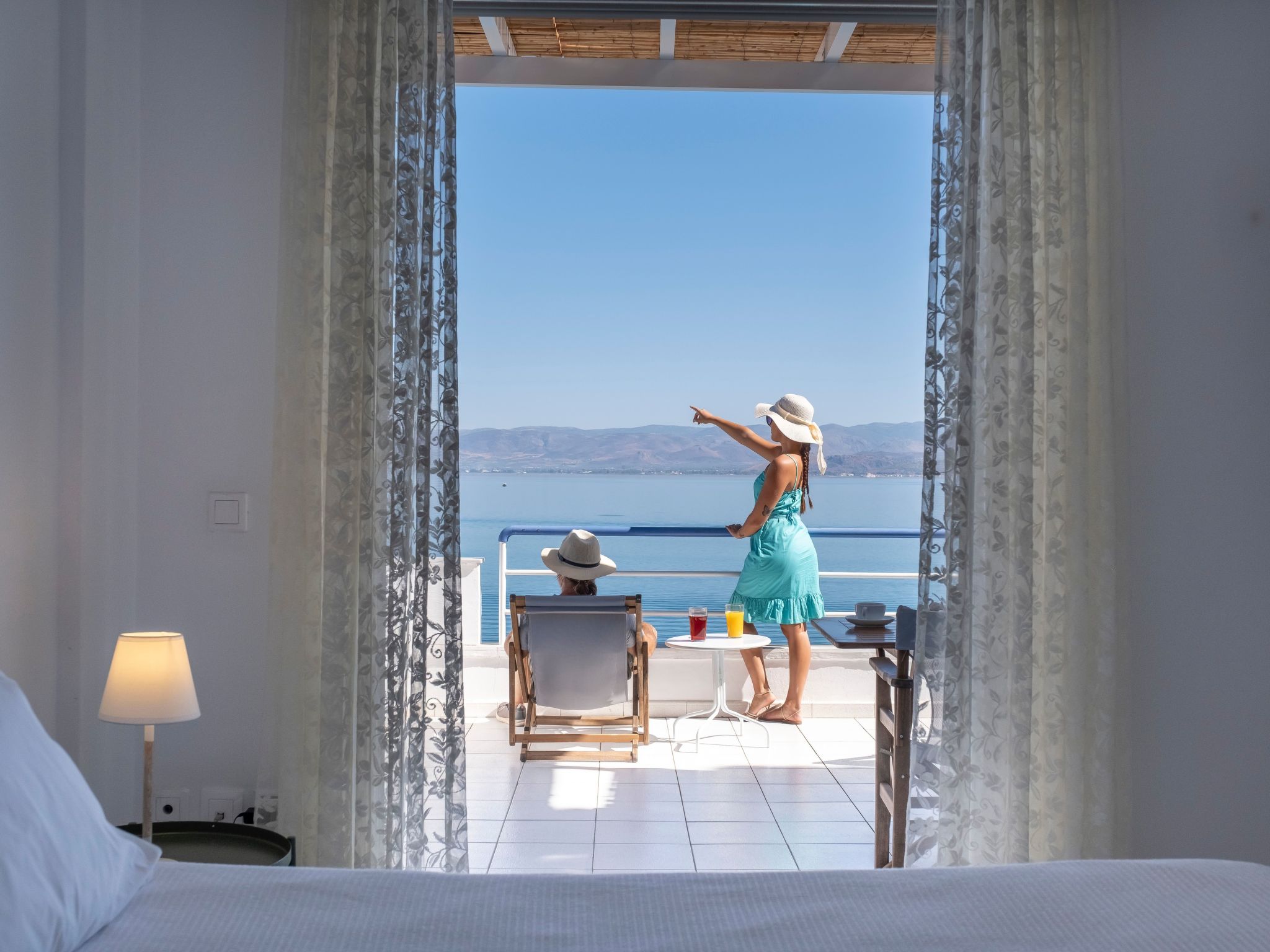 Schöne Ferienwohnung mit Meerblick in Kiveri-Inside