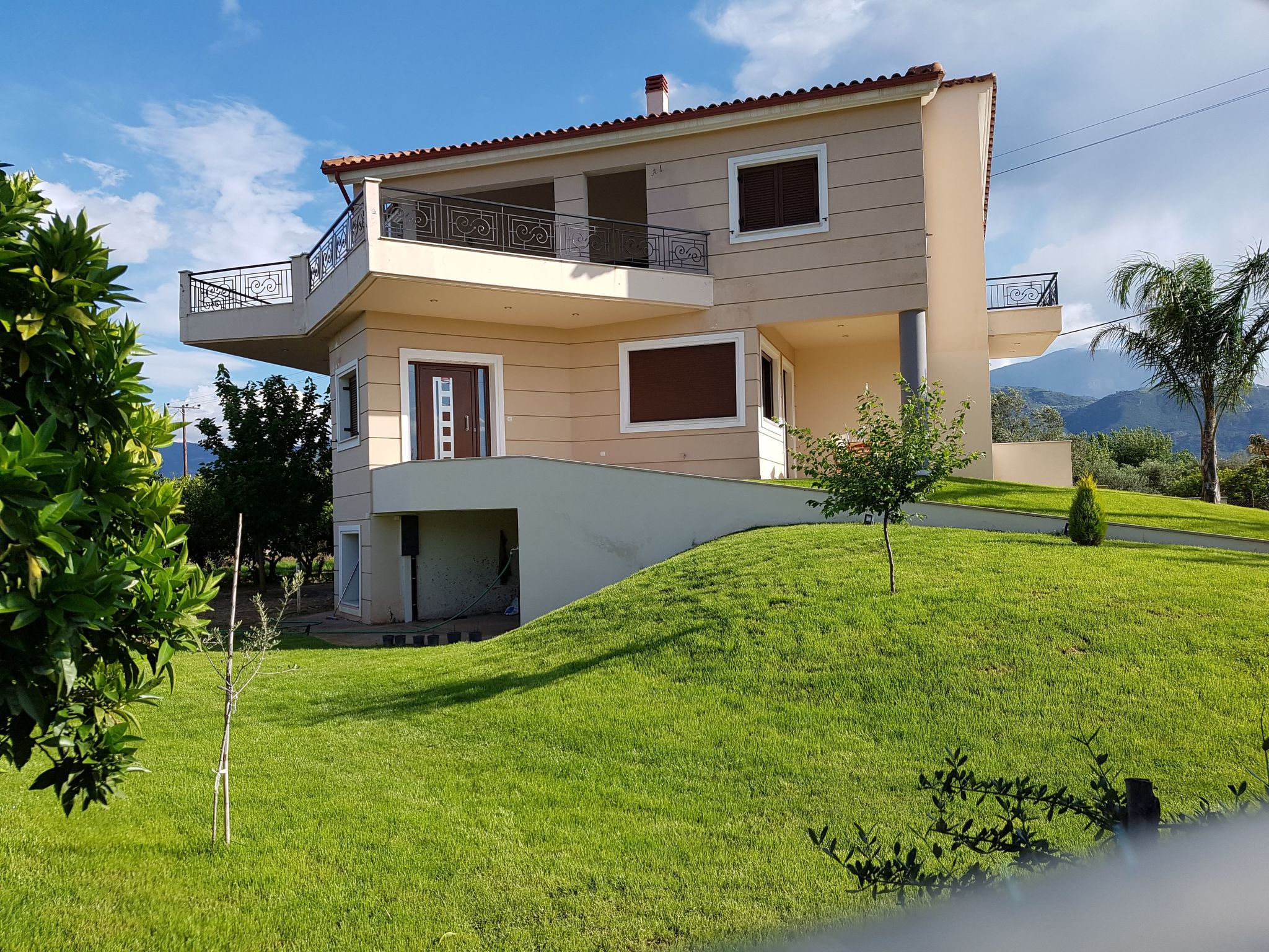 Villa "Dimitris" mit Blick auf das Wasser-Buiten