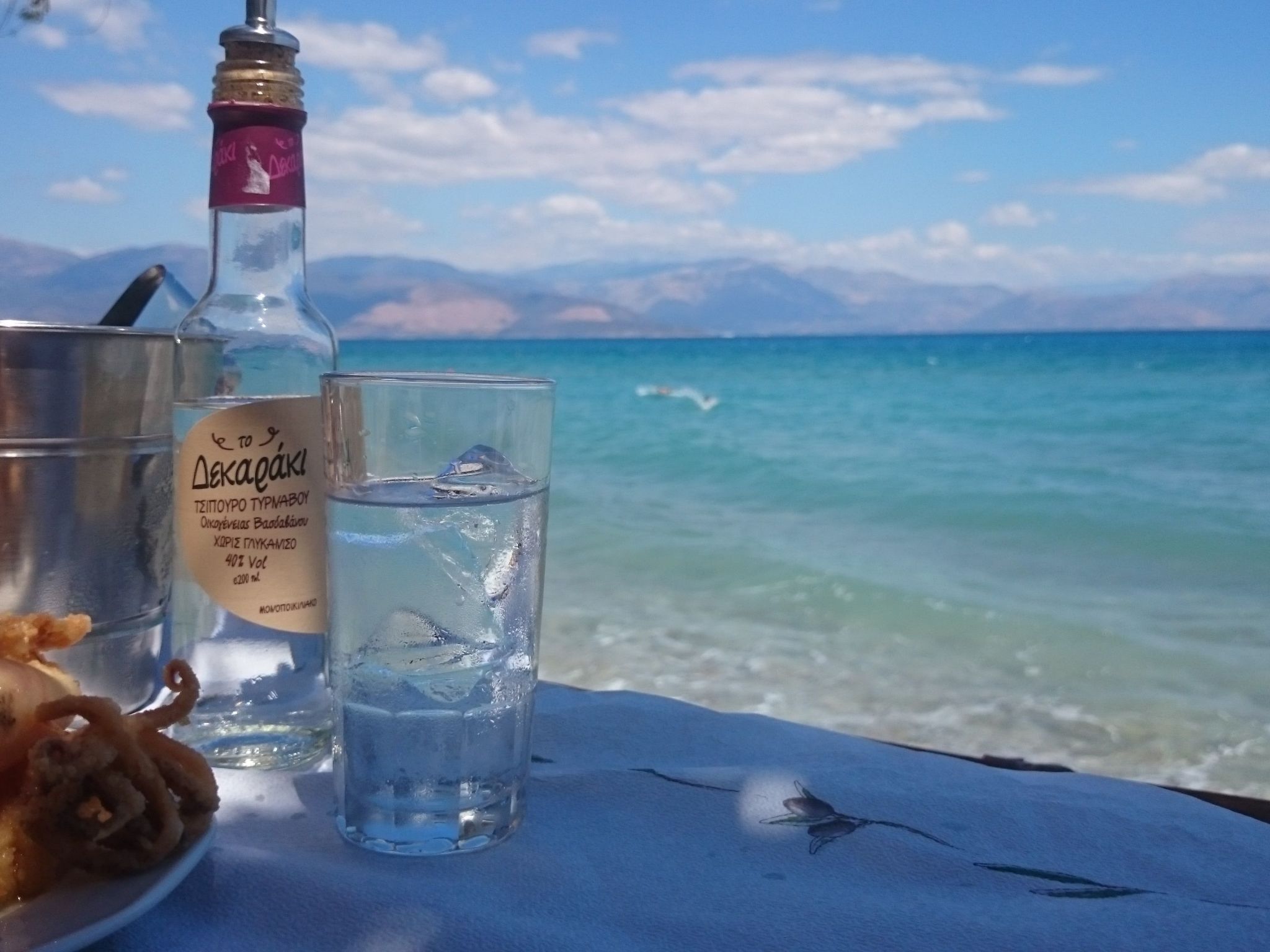 Villa "Dimitris" mit Blick auf das Wasser-Buiten