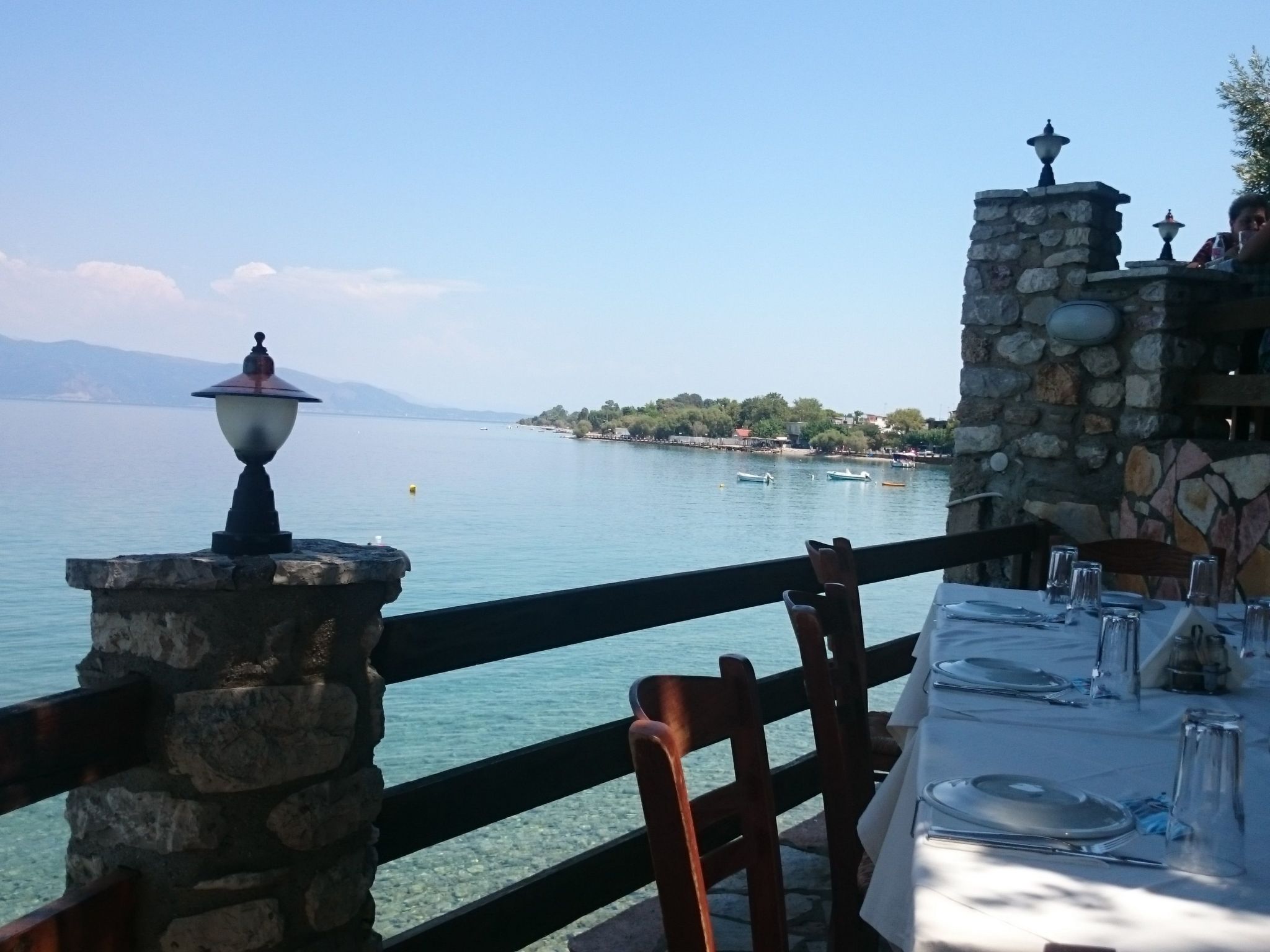 Villa "Dimitris" mit Blick auf das Wasser-Buiten