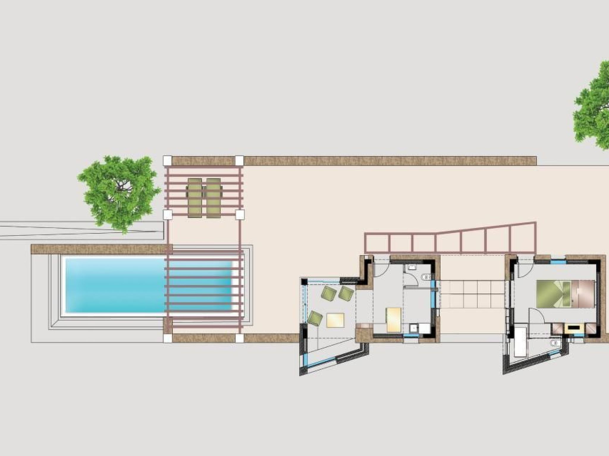 Youphoria Meerblick Villa Abyss 1 Schlafzimmer-Binnen