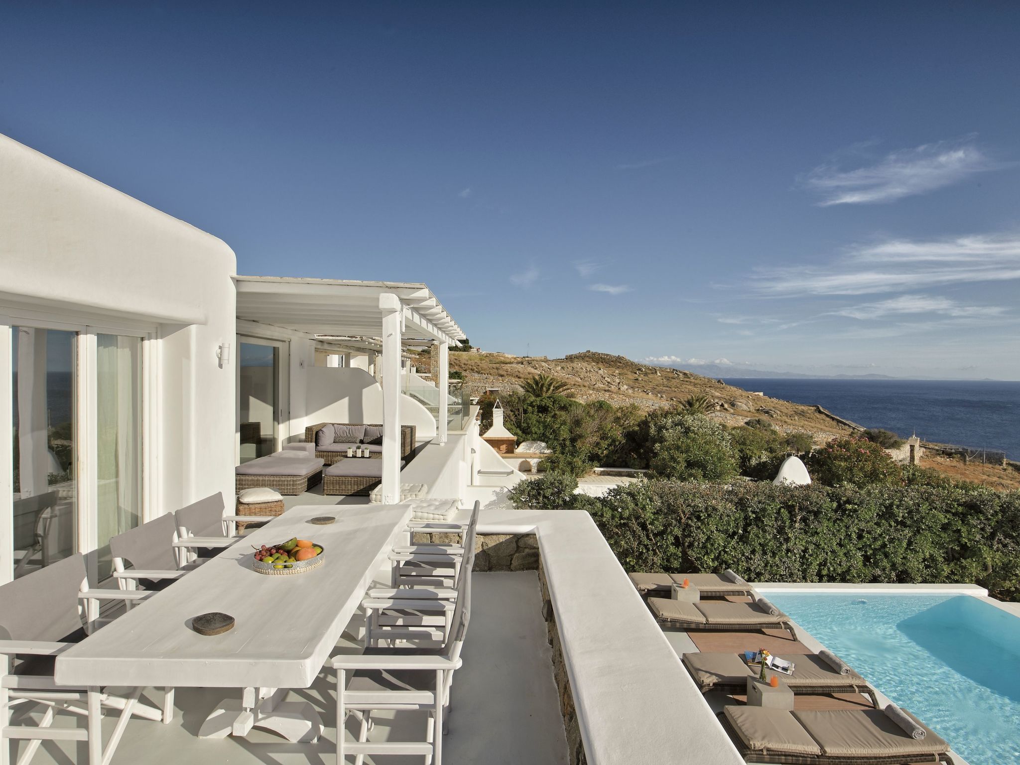 Villa Serene zu Fuß zu 4 Stränden-Buiten