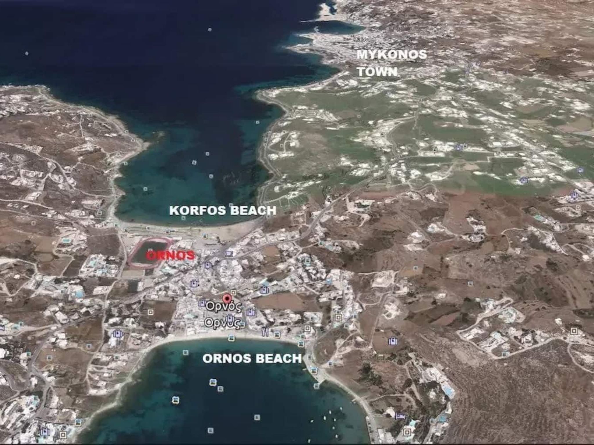 "Mykonian Aroma" mit Pool-Dehors