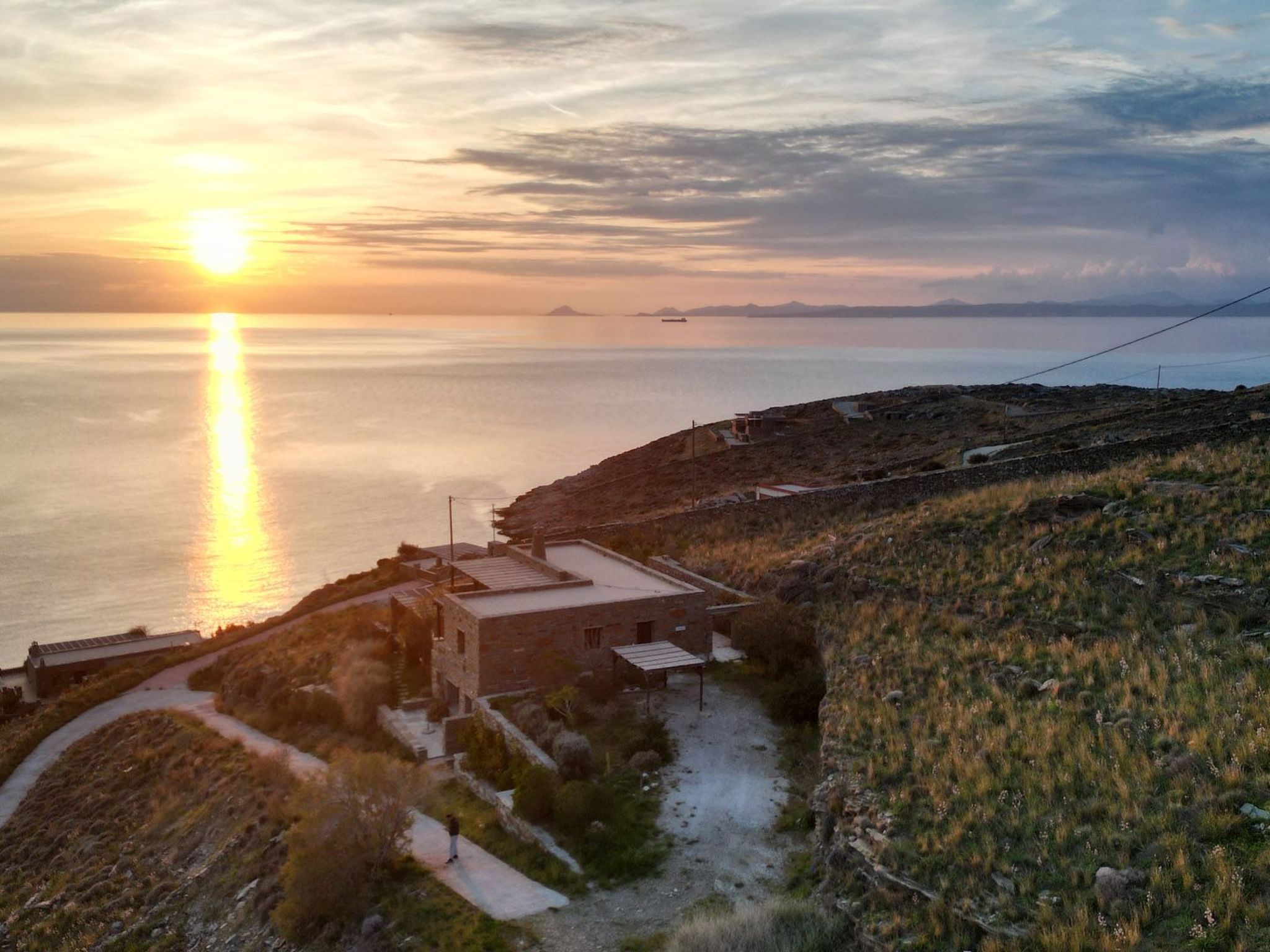 Ruhig gelegene Wohnung mit Meerblick an einem abgelegenen Strand