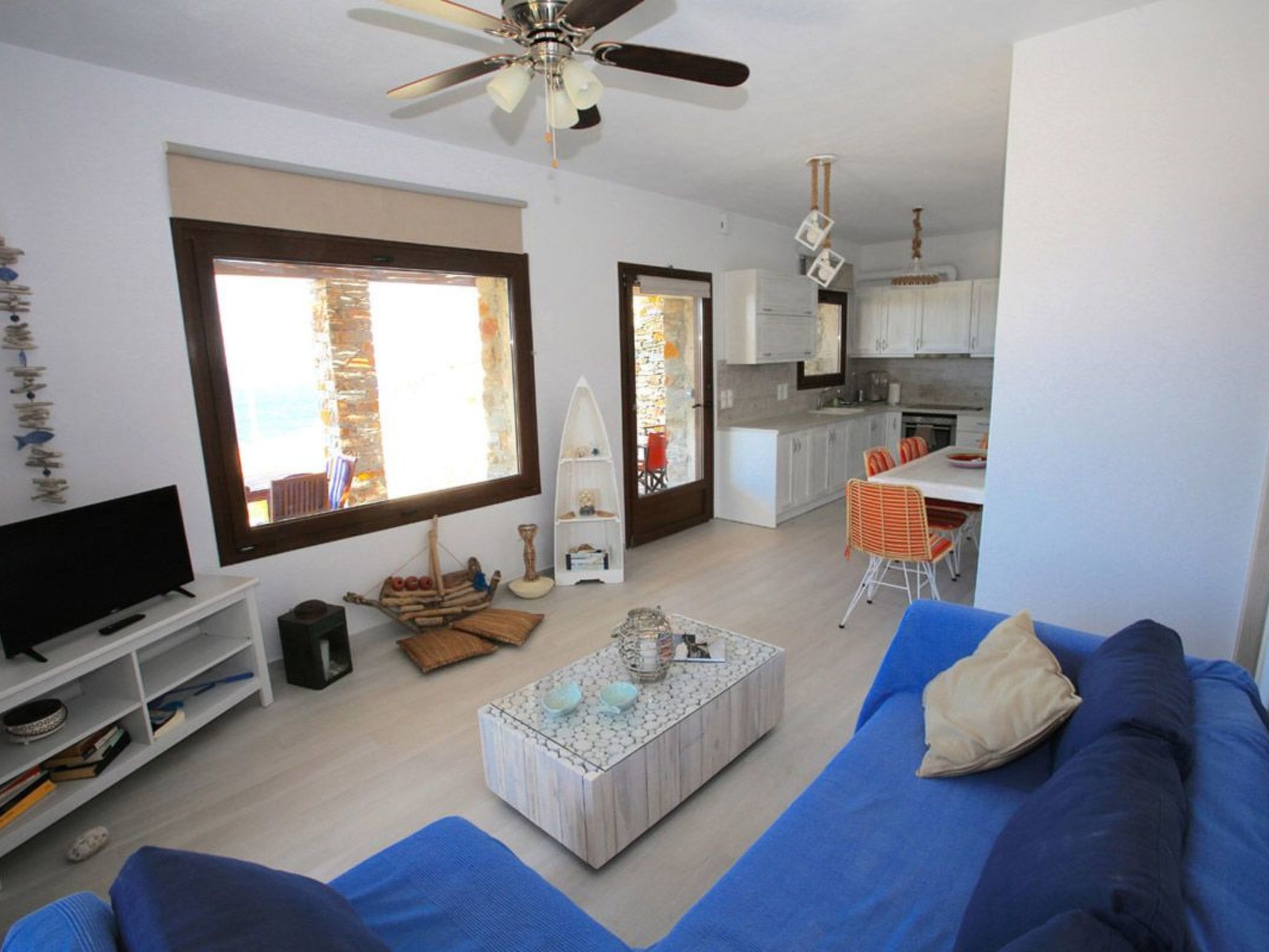 Ruhig gelegene Wohnung mit Meerblick an einem abgelegenen Strand-Binnen