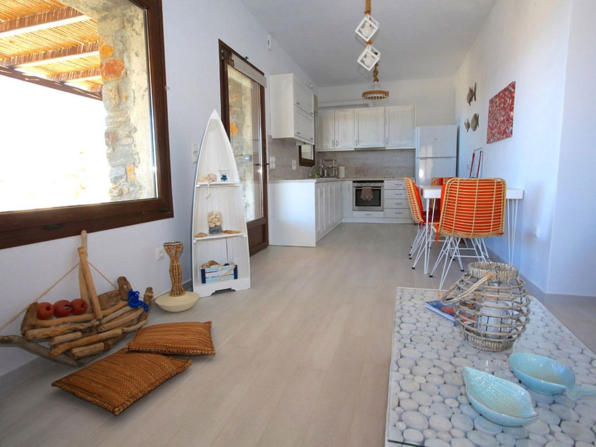 Ruhig gelegene Wohnung mit Meerblick an einem abgelegenen Strand-Binnen