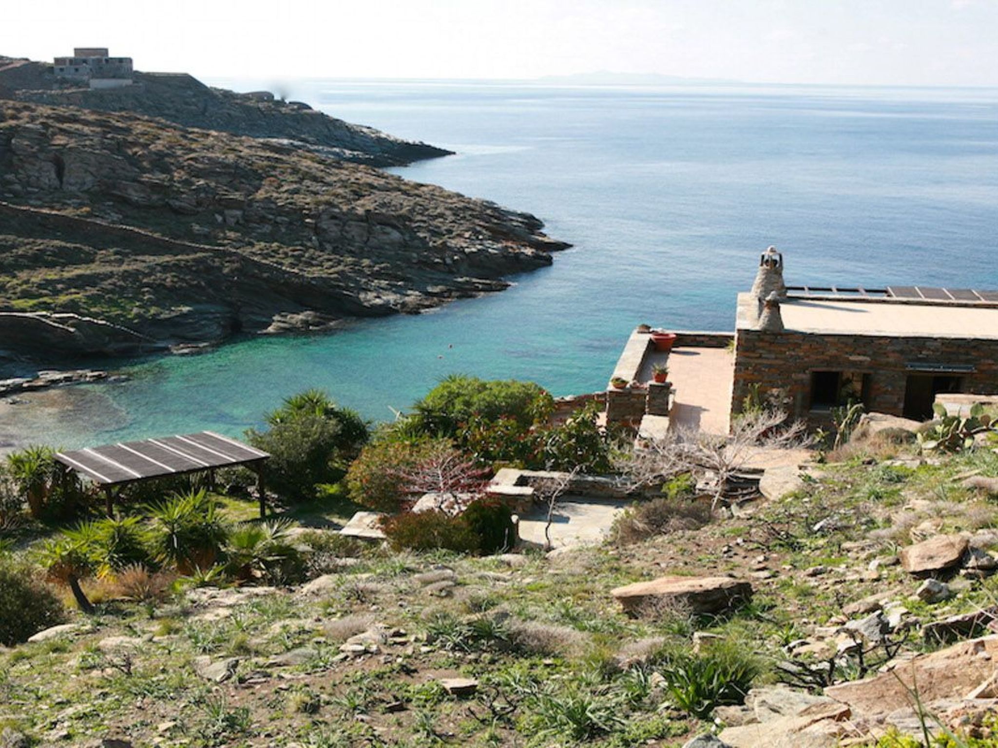 Luxuriöse, ruhige Wohnung direkt am Meer - Privatstrand-Buiten