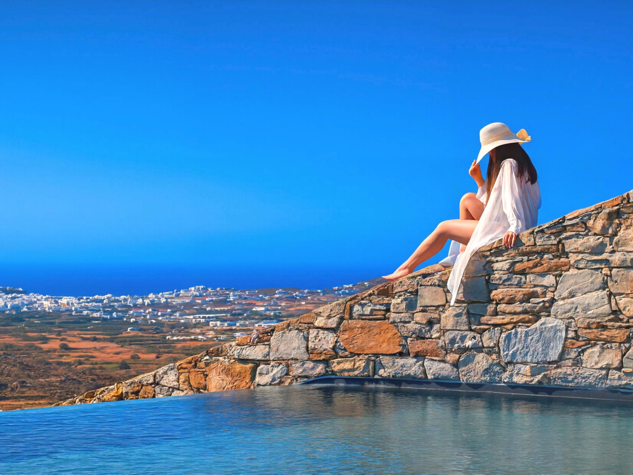 Vakantiehuis met privé zwembad in Naxos (Griekenland) voor 10 personen