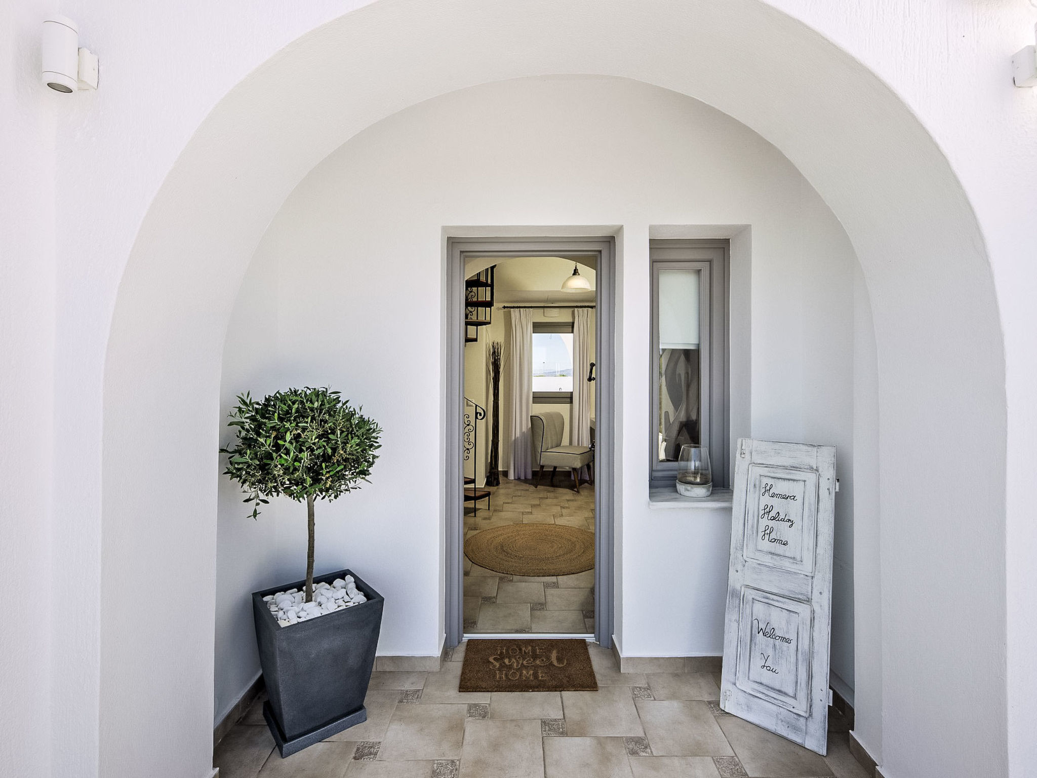 Hemera Ferienhaus Villa auf Santorin - Buiten